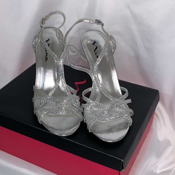Nina Shoes - Beautiful Nina Silver Slingback